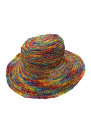 Rainbow All Over Crochet Bucket Hat - JypseaLocal