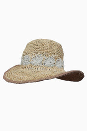 Tan Flower Sunny Life Hat - JypseaLocal