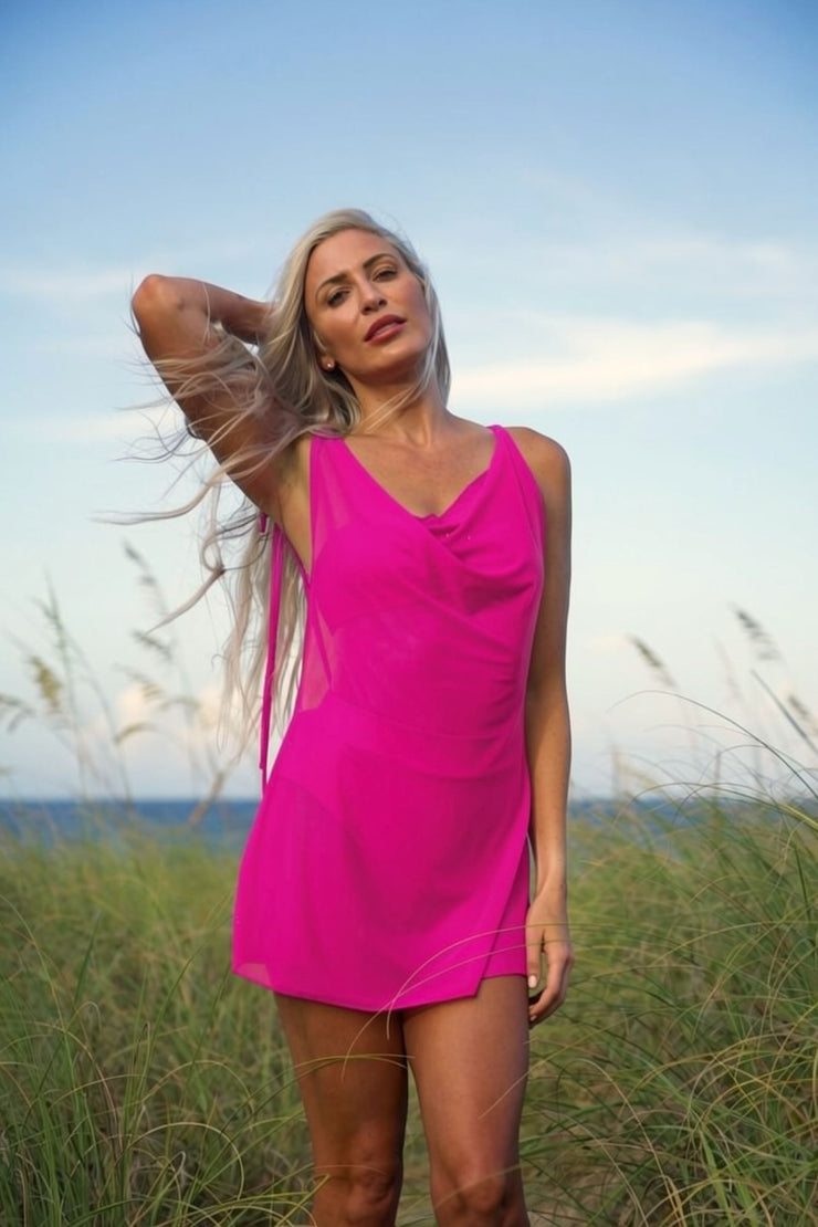 Hot Pink Exuma Mini Dress