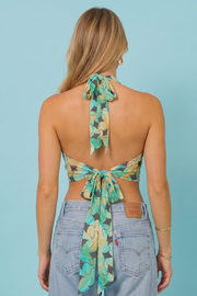 Azure Ray Cowl Neck Tank