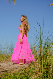 Hot Pink Maxi Aura Skirt