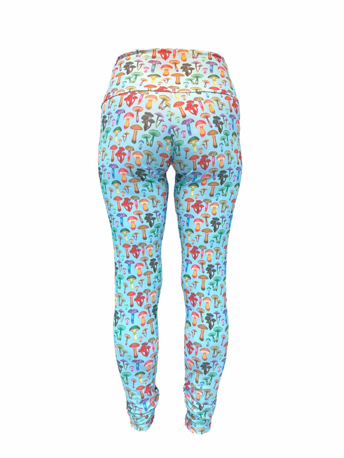 Blue Magic Mushroom Leggings - JypseaLocal