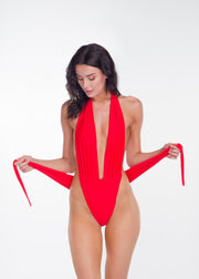 Red Shelly One Piece